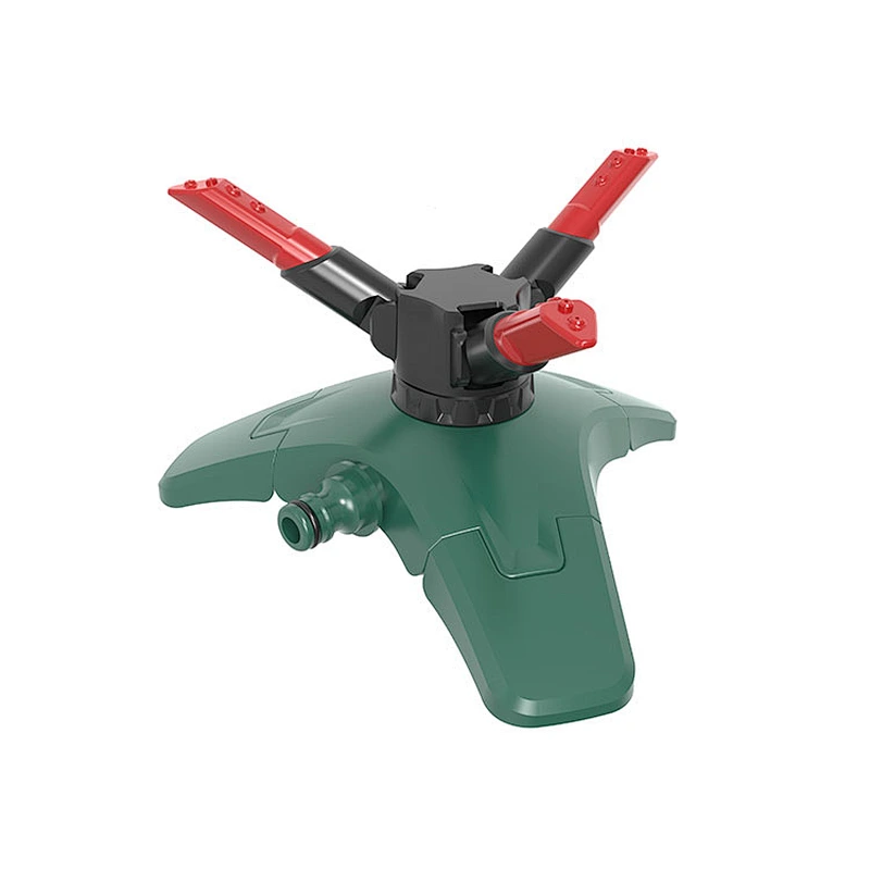 Lawn Sprinkler 3 Arms Automatic 360 Degree Rotating Irrigation Sprinkler Head System Garden Hose Sprinklers
