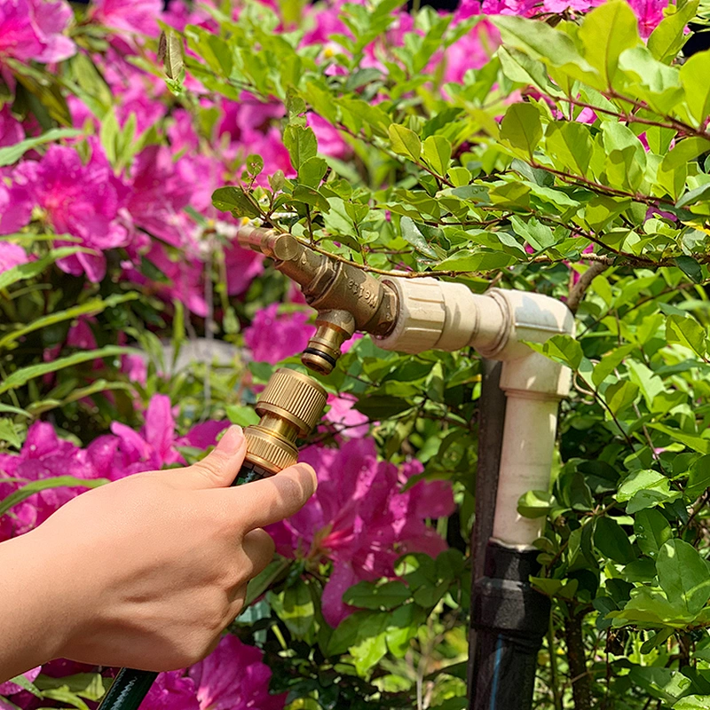 1/2' Faucet Adapter Pipe Fittings Garden brass quick hose connector with stop