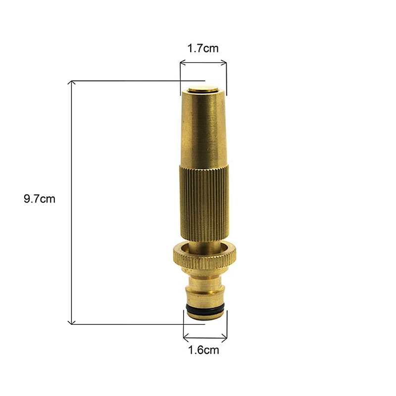 High Pressure Garden Brass Hose Water Misting Spray Nozzle with flow control