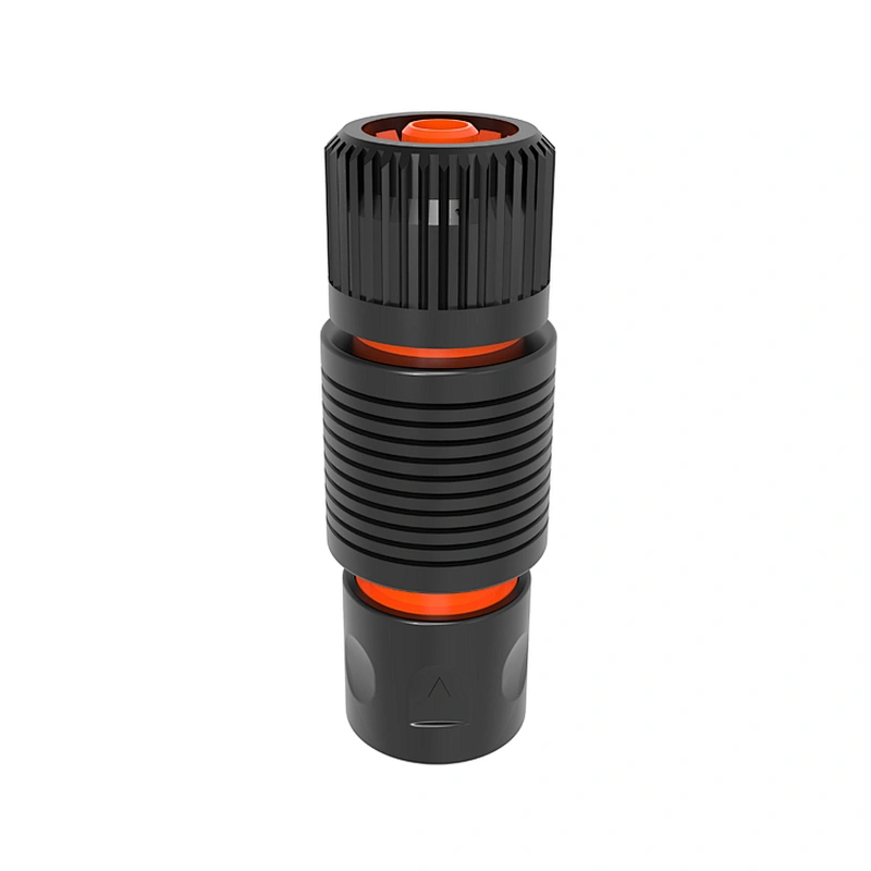 Garden plastic hose accessories angled quick connector with water stop