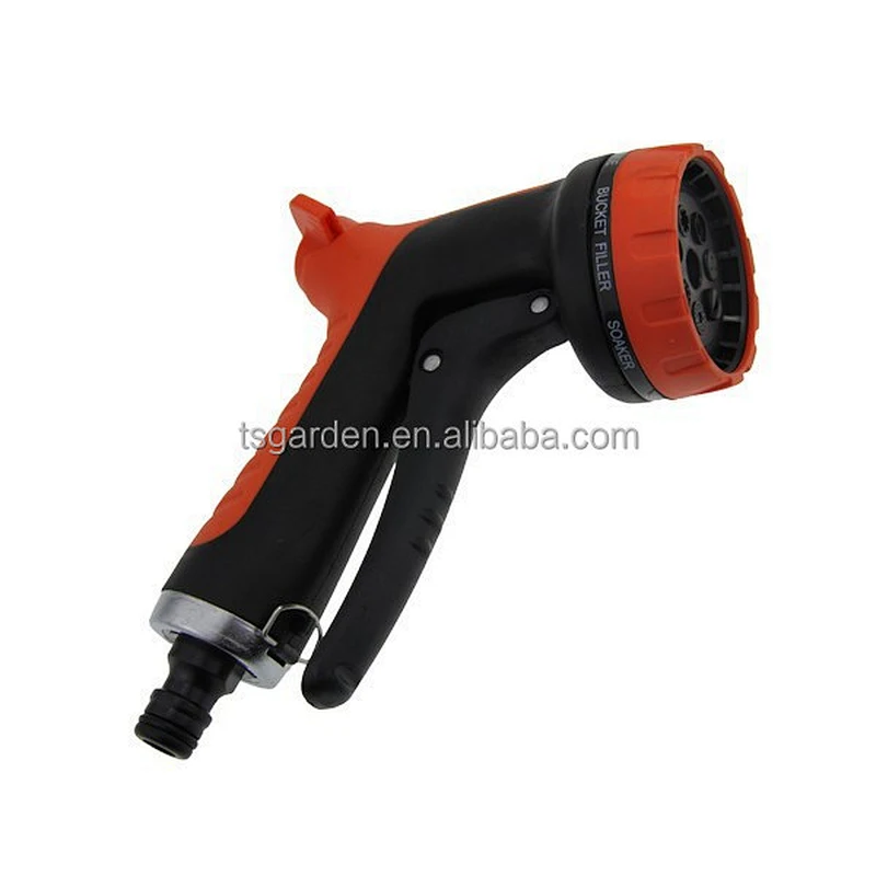 8 pattern trigger high pressure garden hose nozzle