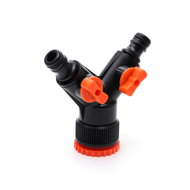 Plastic Garden 2 Way Garden Hose Splitter Hose Quick Connector