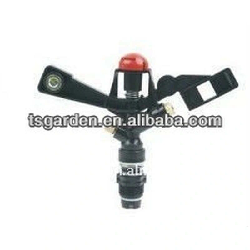 red cap two way brass impact sprinkler