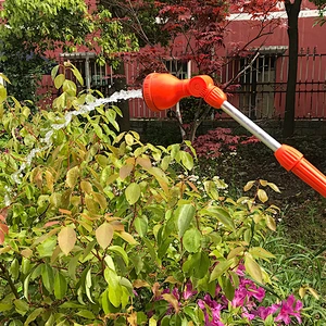 high pressure reverse rubber hand spray metal water garden nozzle for hose