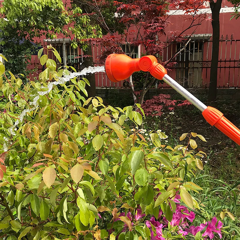 high pressure reverse rubber hand spray metal water garden nozzle for hose