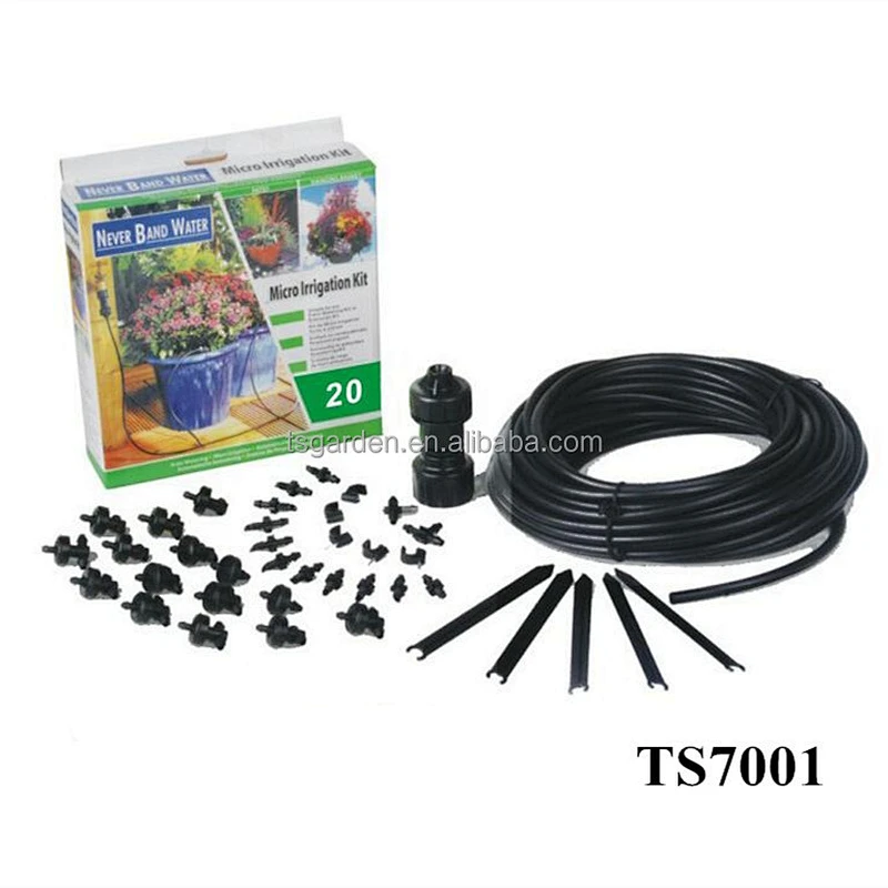 DIY automatic garden flower micro drip irrigation system