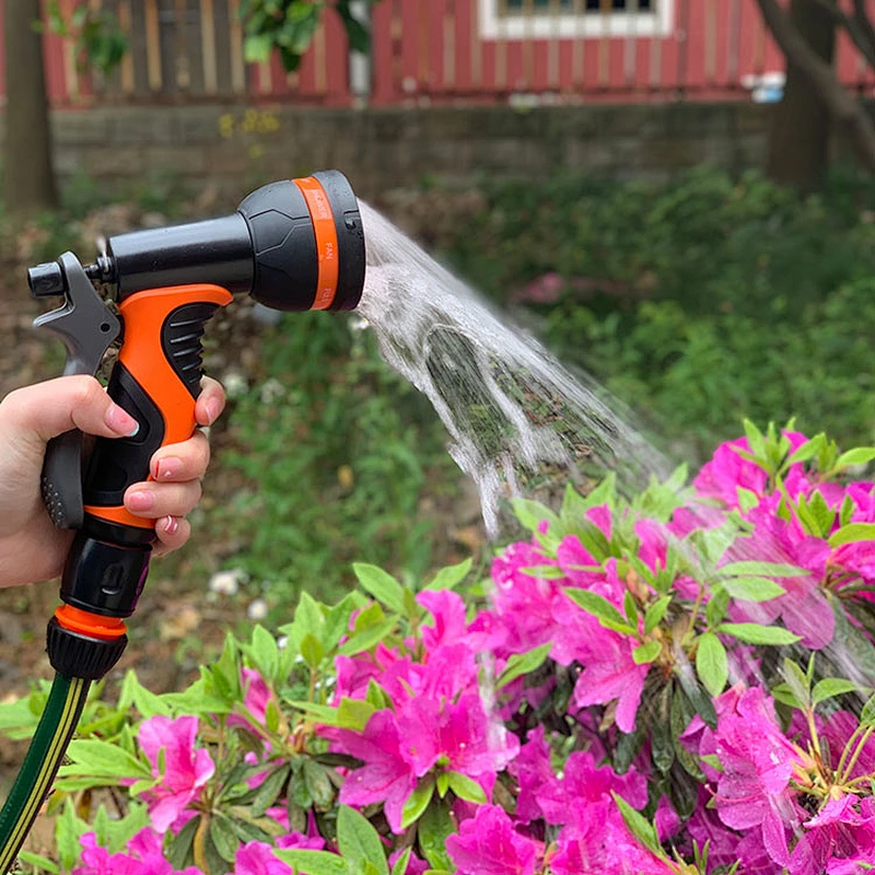 Garden ABS 8 Pattern Hose Nozzle Sprayer New Style Adjustable Spray Gun
