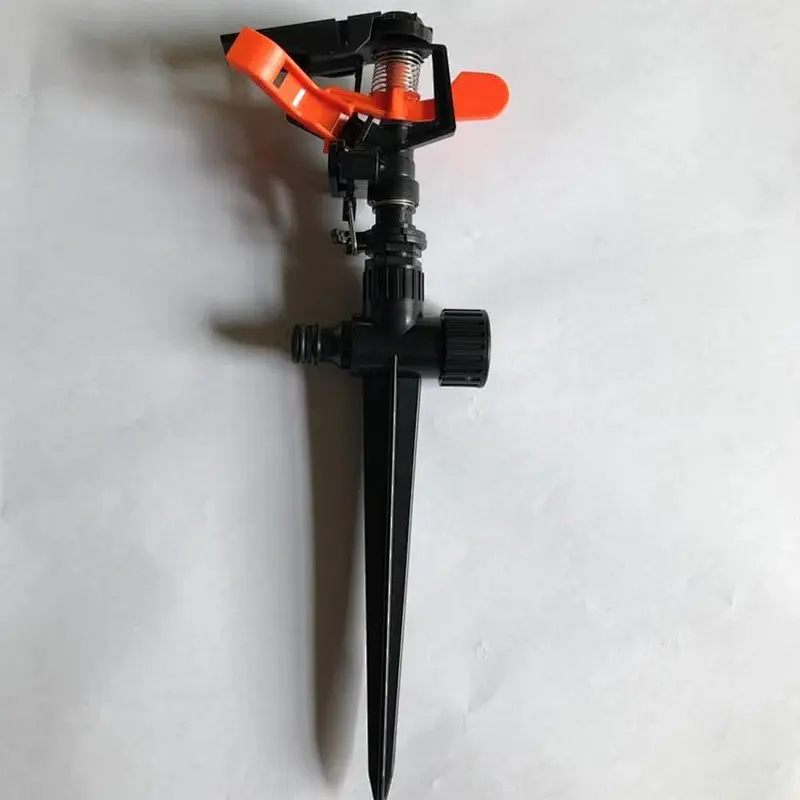 part or circle spray impulse sprinkler with spike