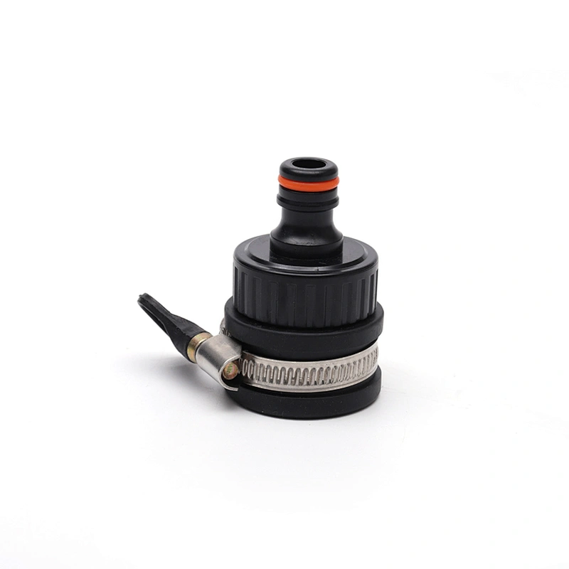 OEM ODM ABS Plastic Garden Round Tap Water Connector Adaptor