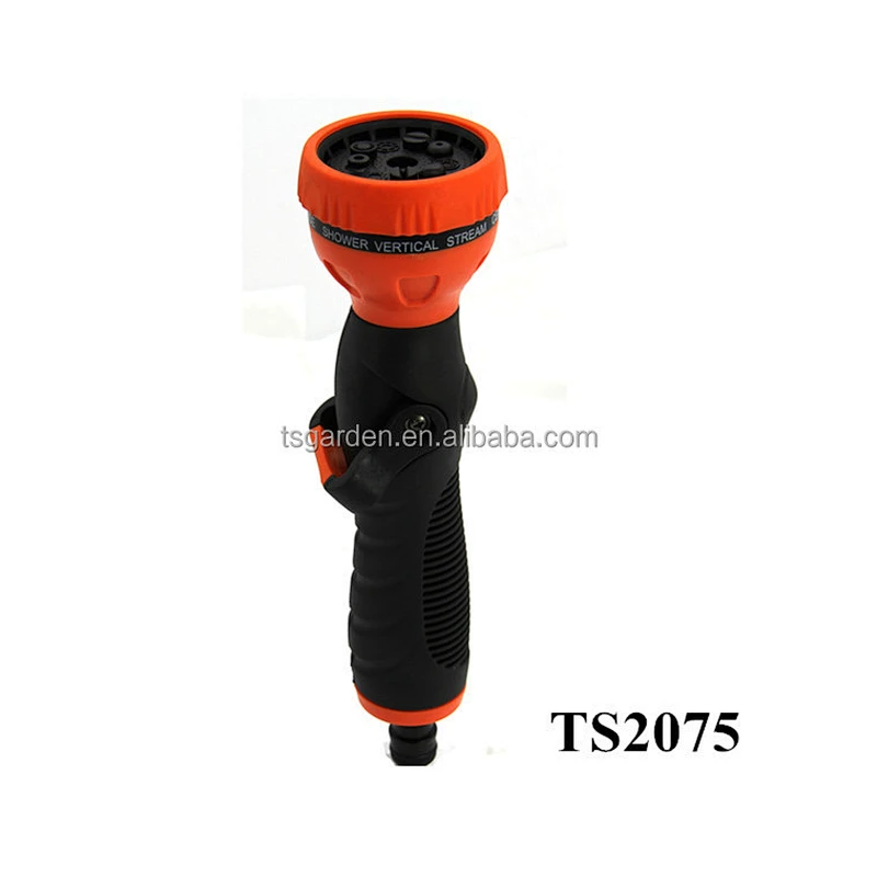 9 pattern pistol thumb control adjustable watering spray nozzle gun
