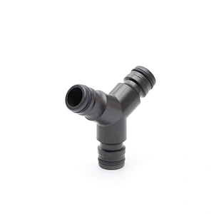 Plastic Y Shaped Coupling Join Irrigation Hoses With High Flow Connectors