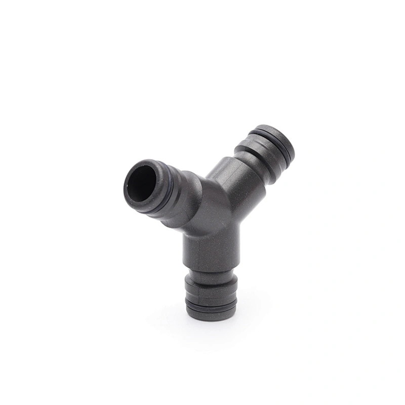 Plastic Y Shaped Coupling Join Irrigation Hoses With High Flow Connectors