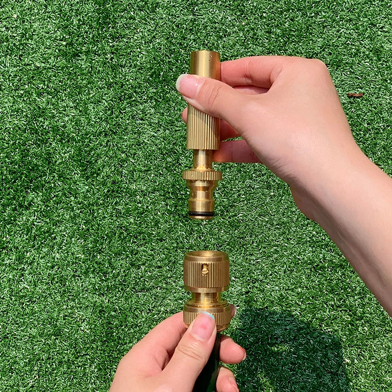 High Pressure Garden Brass Hose Water Misting Spray Nozzle with flow control