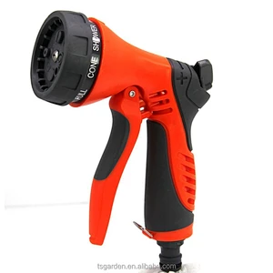 Front trigger multi-pattern 8 nozzle spray gun hvlp