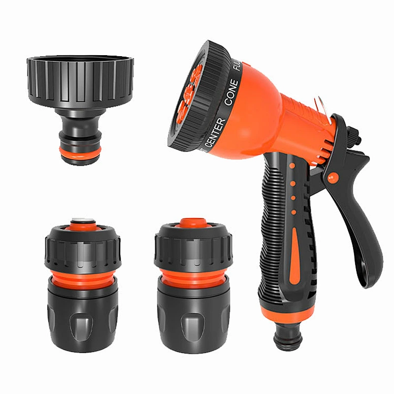 Garden Car Cleaning High Pressure Water Nozzle Hose Spray Gun With Quick Connector
