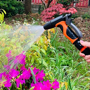 Heavy Duty High Pressure Garden Adjustable water Hose Nozzle 8 Way different Patterns Spray Gun Set