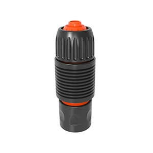 OEM/ODM garden tools accessories plastic irrigation hose water angled quick connector with stop