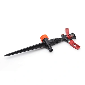 Garden Agriculture 1/2 Inch plastic Impact Sprinkler Watering Irrigation With Plastic Spike