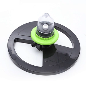Garden Plastic Round Shape Based Water Irrigation Sprinkler With Hydroelectric Power Led