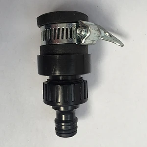 Round garden hose tap connector