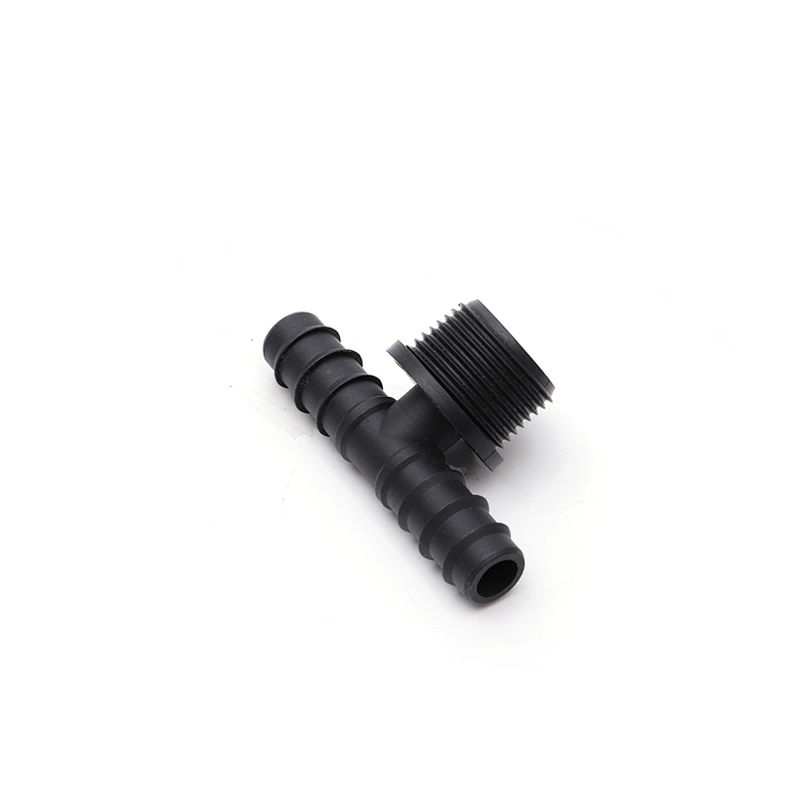 Garden Plastic Barbed Male Tee Shape Quick Connector Water Hose Fitting