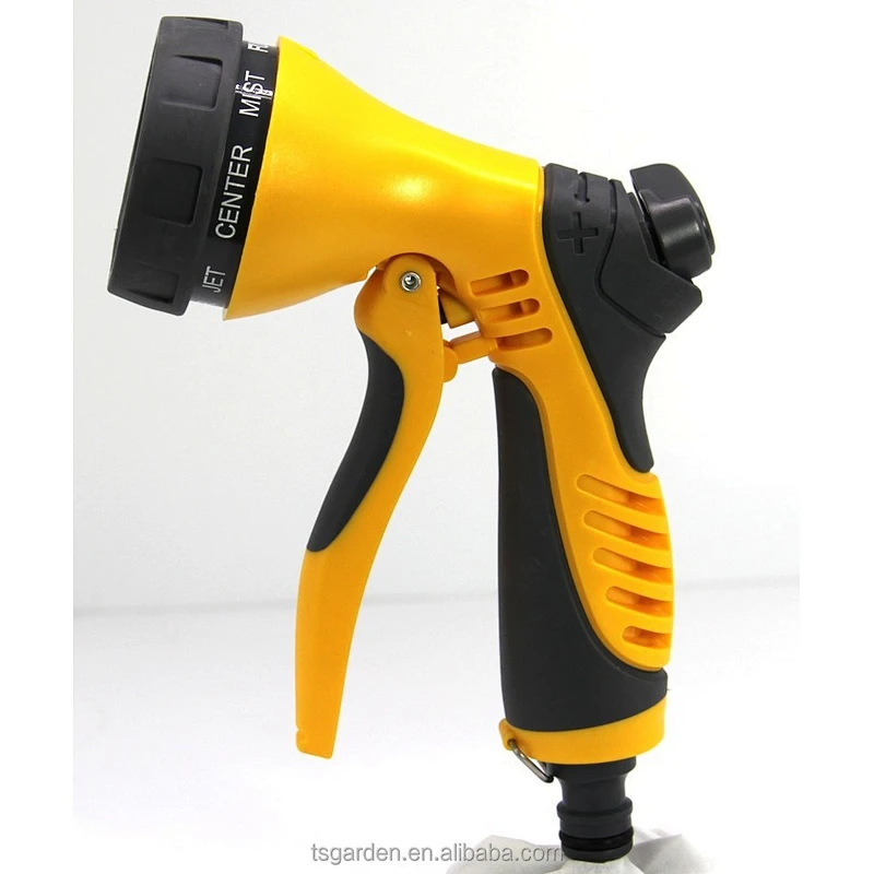 Front trigger multi-pattern 8 nozzle spray gun hvlp