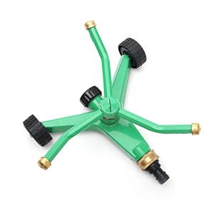 Tripod Airplane Shape Garden Water 360 Degree Rotating Lawn Sprinkler Irrigation