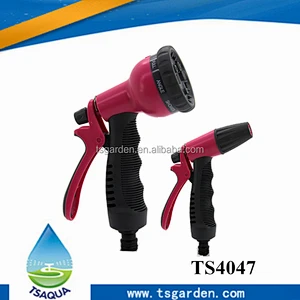 High Pressure 4pcs Plastic Garden Watering Spray Hose Nozzle Set