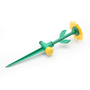 Beautiful Sun Flower Shape Irrigation Watering Sprinkler System With Spike