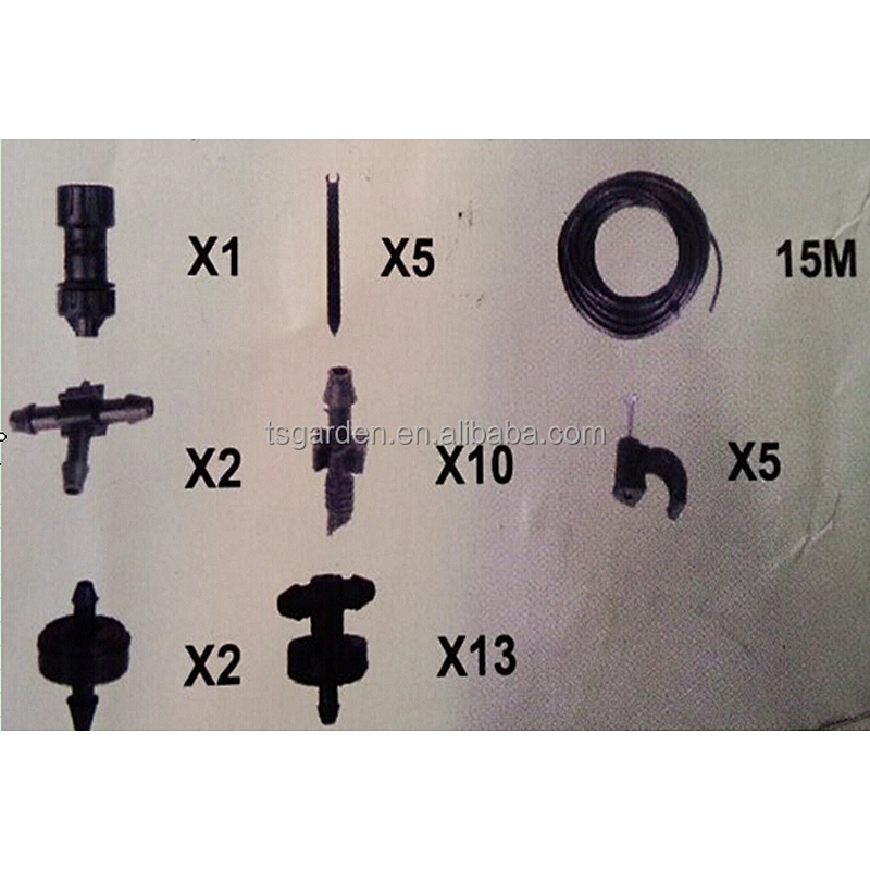 20 pcs or 15 pcs or 33 pcs micro irrigation kits