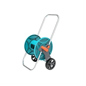 Hot Sale ABS Plastic Outdoor Garden Water Hose Reel Cart Trolley With 2 Wheels