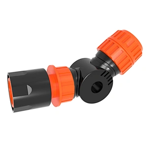 Most popular ABS plastic garden accessories water hose angled tap quick connector with stop