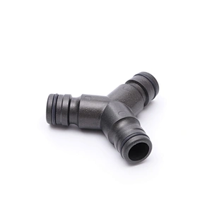 Plastic Y Shaped Coupling Join Irrigation Hoses With High Flow Connectors