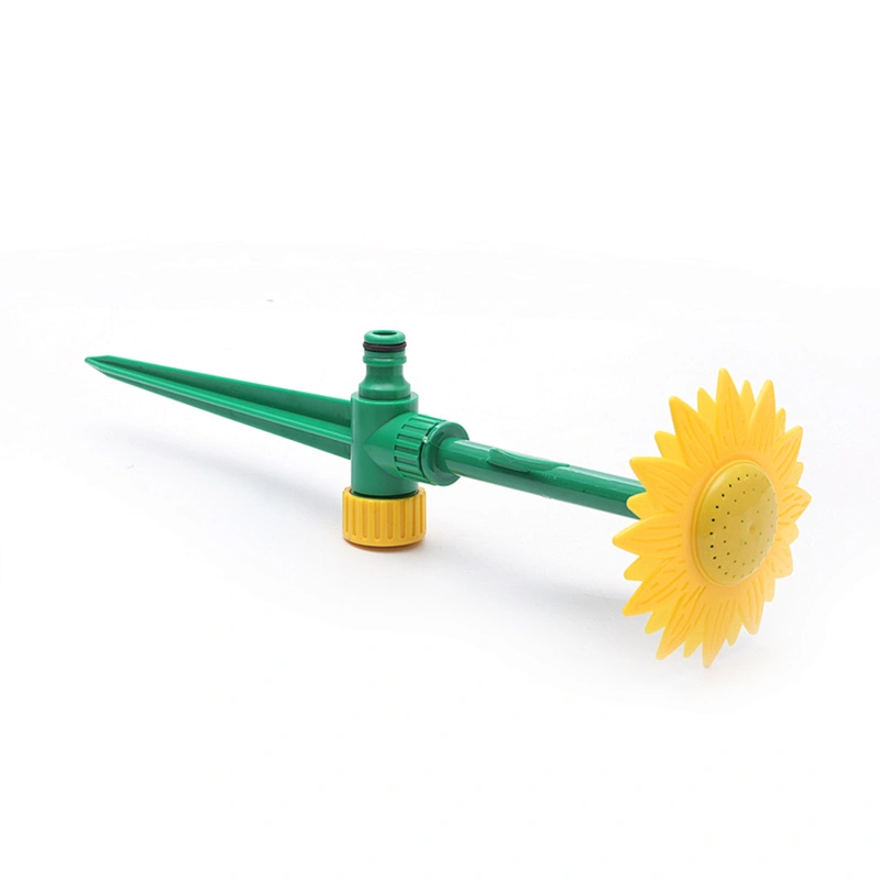 Beautiful Sun Flower Shape Irrigation Watering Sprinkler System With Spike