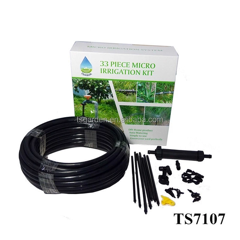 DIY automatic garden flower micro drip irrigation system