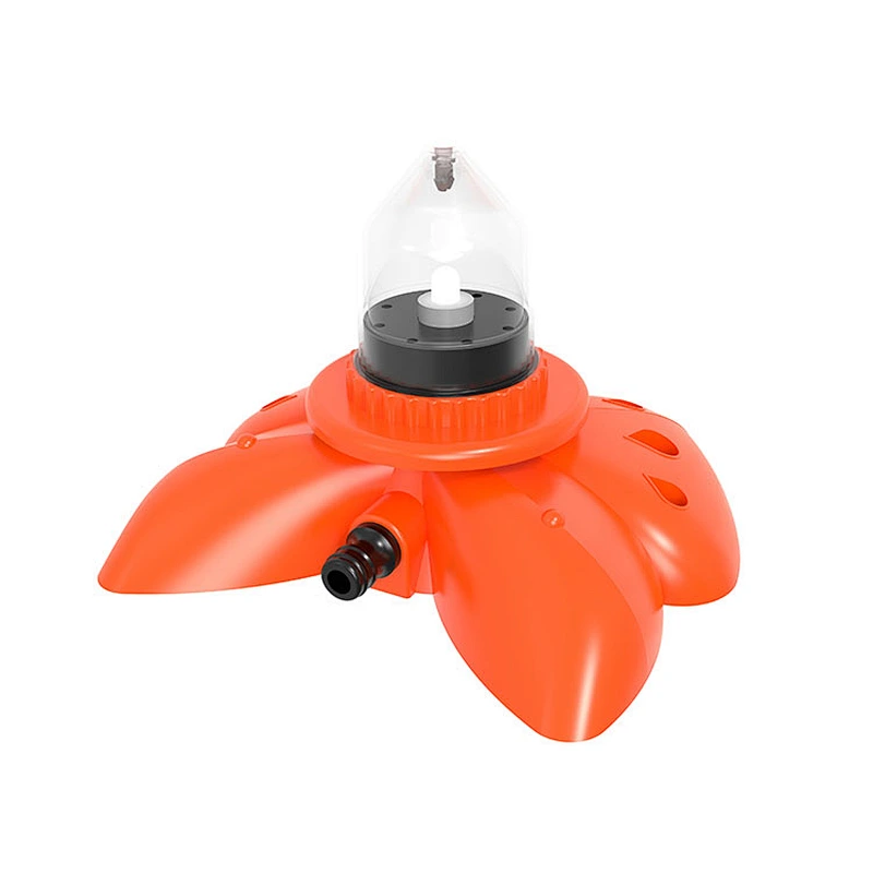 Hydroelectric Power Led Garden Plastic Water Irrigation Sprinkler With Butterfly Base