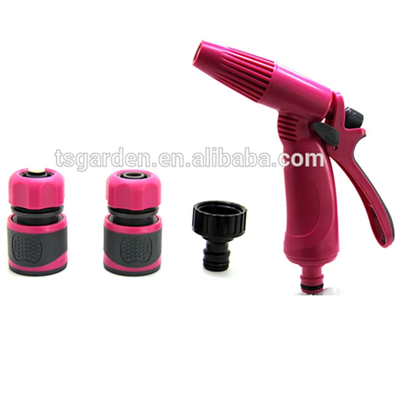 garden adjustable water plastic hose nozzle
