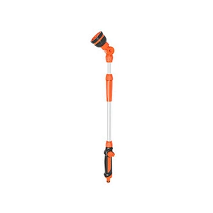 8 pattern telescopic watering wand irrigation adjustable soft rubber coated body insulated handle garden hose sprays water wand