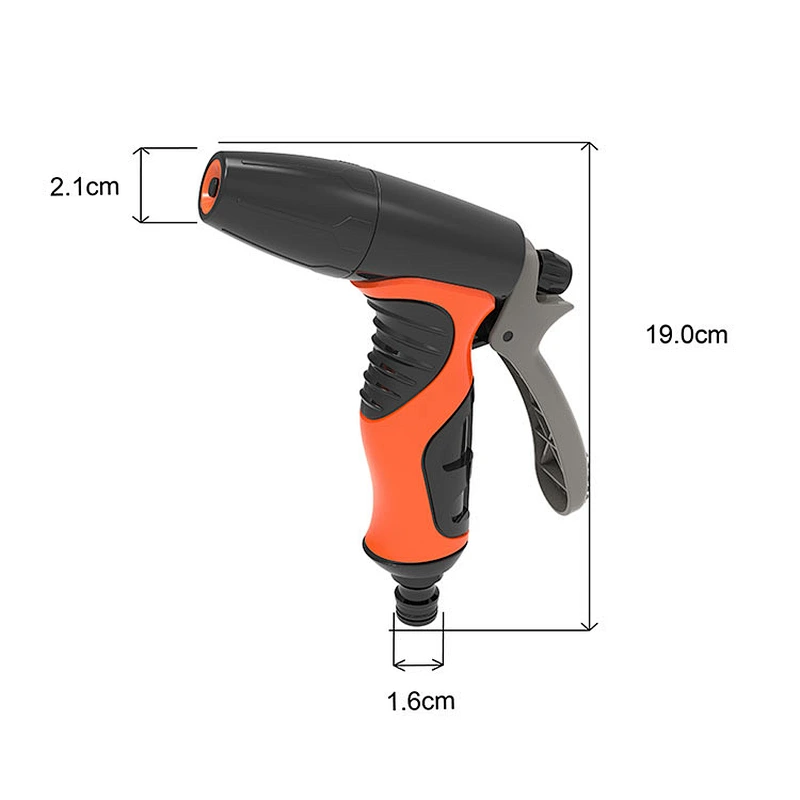 Heavy Duty High Pressure Garden Adjustable water Hose Nozzle 8 Way different Patterns Spray Gun Set
