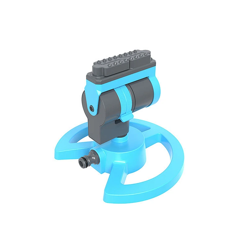 ABS plastic adjustable garden water 2 arm irrigation system lawn sprinkler automatic 360 degree rotating