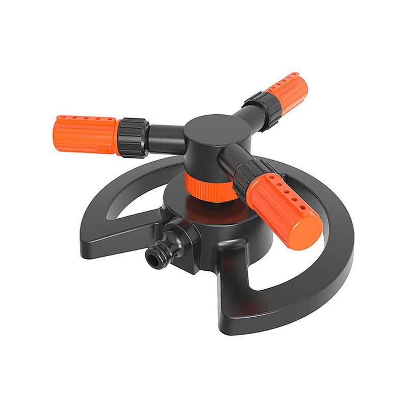 Plastic Rotating 360 Degree Garden Lawn Water Sprinkler System With 3 Arms