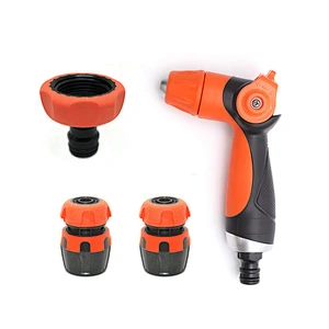 ABS Adjustable High Pressure Water Hose Pipe Nozzle Spray Gun Combo Set