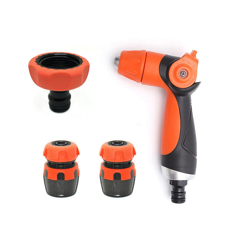 ABS Adjustable High Pressure Water Hose Pipe Nozzle Spray Gun Combo Set