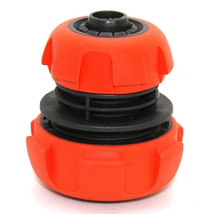 1/2'-3/4'rubber coated plastic garden hose connecter