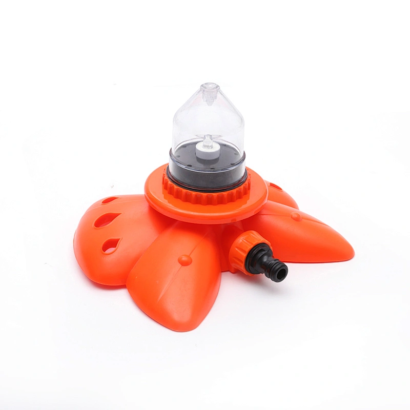 Hydroelectric Power Led Garden Plastic Water Irrigation Sprinkler With Butterfly Base