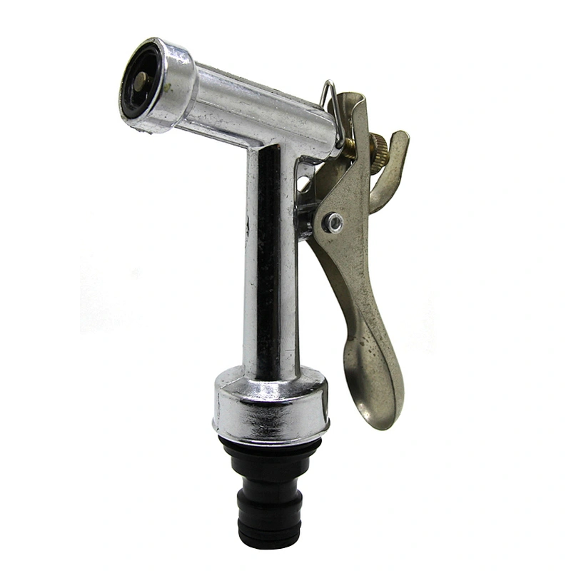 Garden High Pressure Zinc Metal Nozzle Spray Water Hose Gun With Back Control Handle