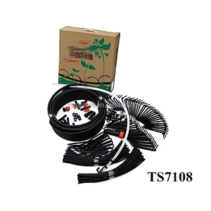 DIY automatic garden flower micro drip irrigation system