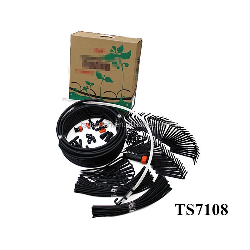 DIY automatic garden flower micro drip irrigation system