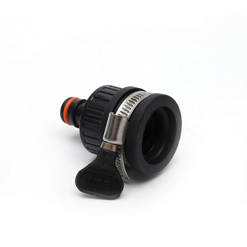 OEM ODM ABS Plastic Garden Round Tap Water Connector Adaptor