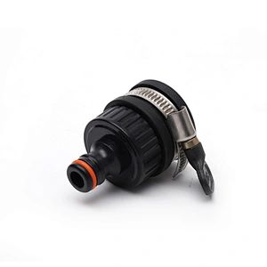 OEM ODM ABS Plastic Garden Round Tap Water Connector Adaptor